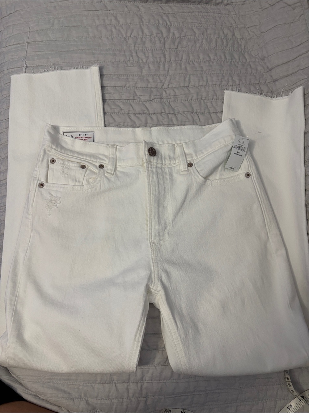 GAP White Women's Straight-Leg Jeans